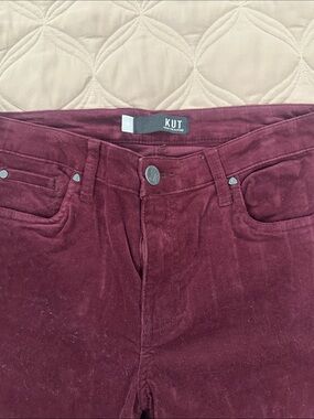 KUT from the Kloth Diana Fab AB Skinny Corduroy Jeans - Burgundy
